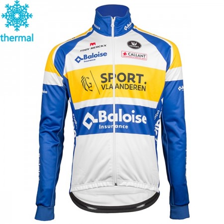 Maillot vélo 2018 Sport Vlaanderen-Baloise Hiver Thermal Fleece N001